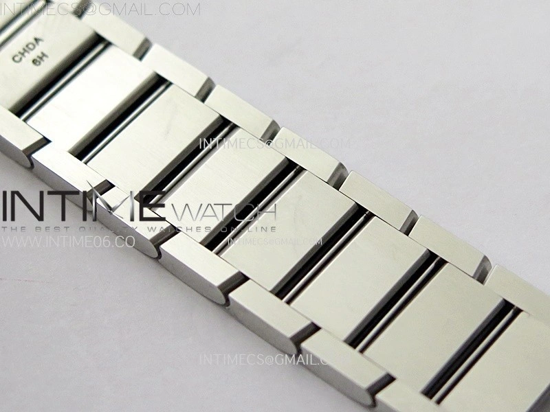 Tank Francaise Ladies 21.2mm SS 8848F 1:1 Best Edition Silver Dial on SS Bracelet Ronda Quartz